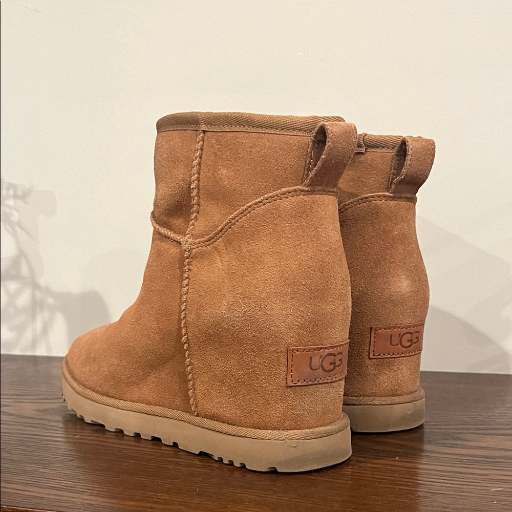 UGG Tan Wedge Boots